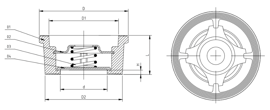 Stainless Steel Single Disc Wafer Check Valve